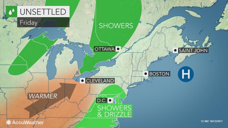 Dreary weather to dampen eastern US through late week