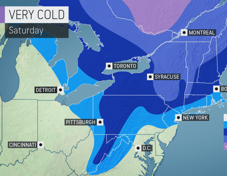 Dose of Arctic air in Northeast, Upper Midwest to be accompanied by ...