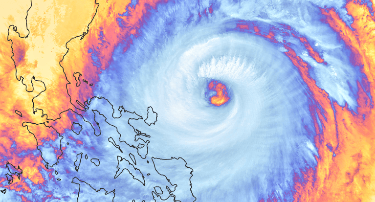Surigae 1st Super Typhoon Western Pacific Philippines