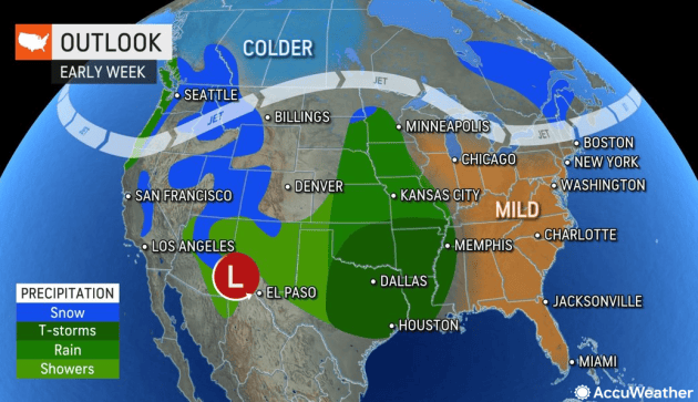 Surge of warmth to send temperatures to April-like levels in Northeast