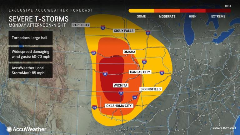 New tornado outbreak threatens storm-ravaged central US on Monday, Tuesday
