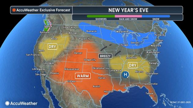 New Year's Eve forecast: More snow for the Great Lakes, Northeast ...